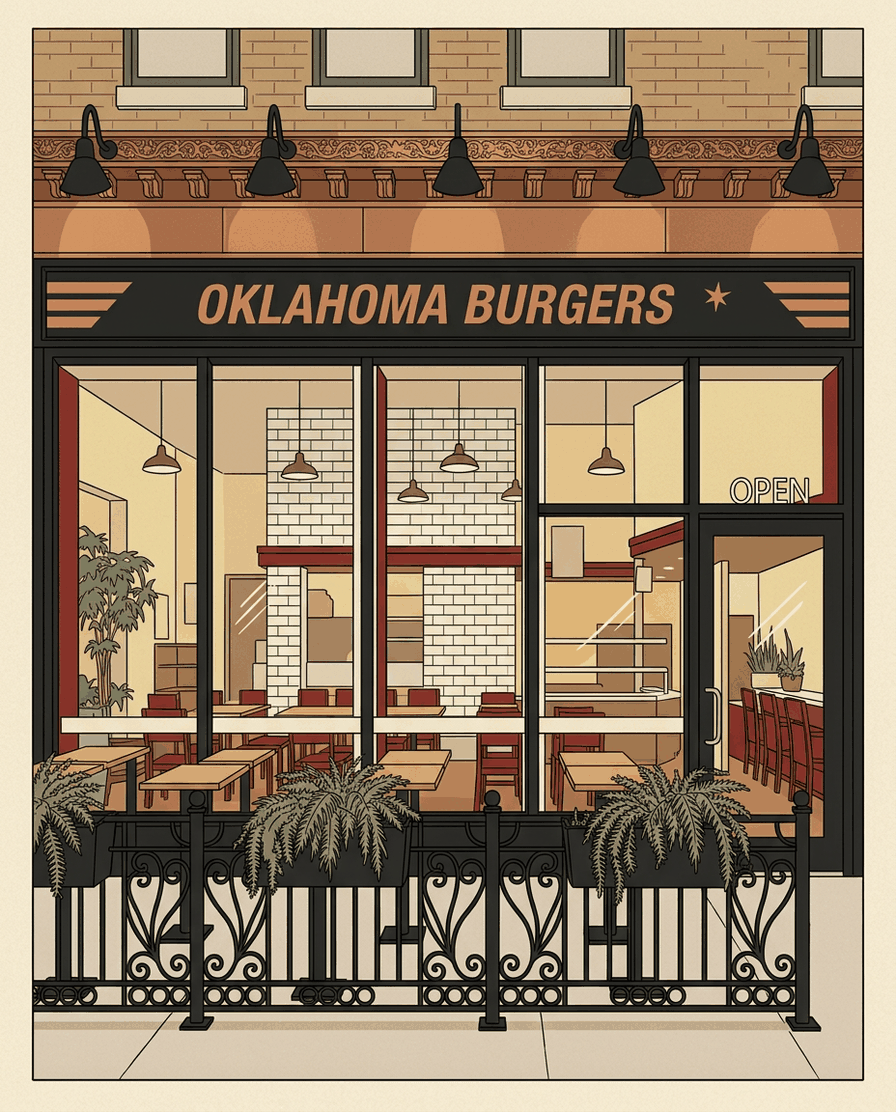 Temperance storefront illustration